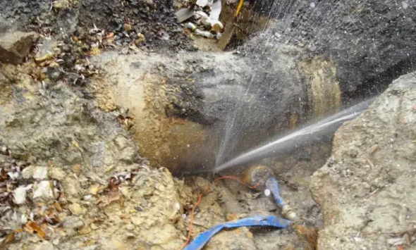 Fuite d'eau après compteur